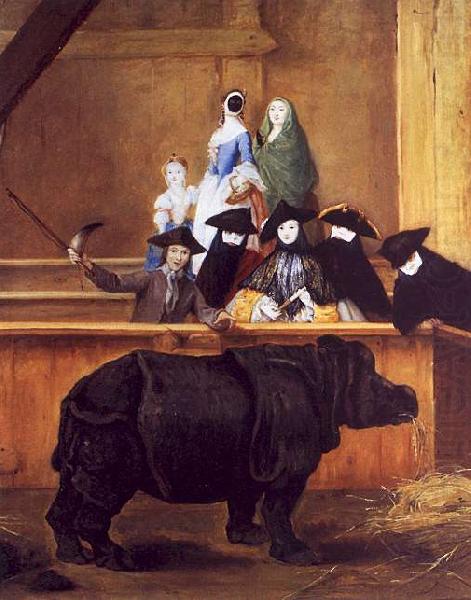 Exhibition of a Rhinoceros at Venice, Pietro Longhi